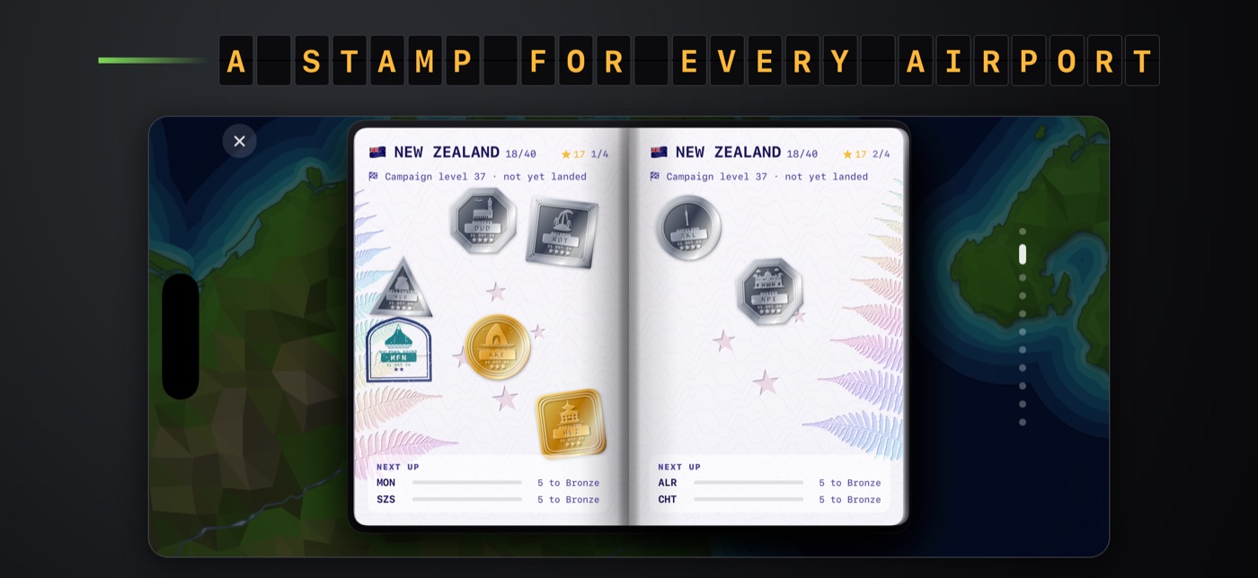 A stamp for every airport.