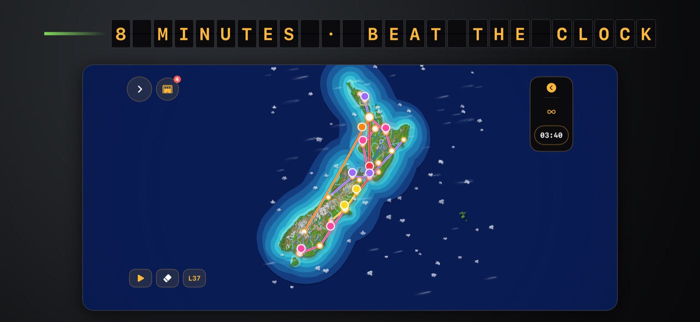 8 minutes, beat the clock.